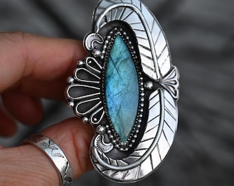 SIZE 7-7.25 Labradorite Ring
