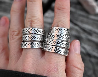 Sterling Silver Pattern Ring