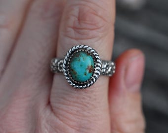 SIZE 8 Kingman Turquoise Ring