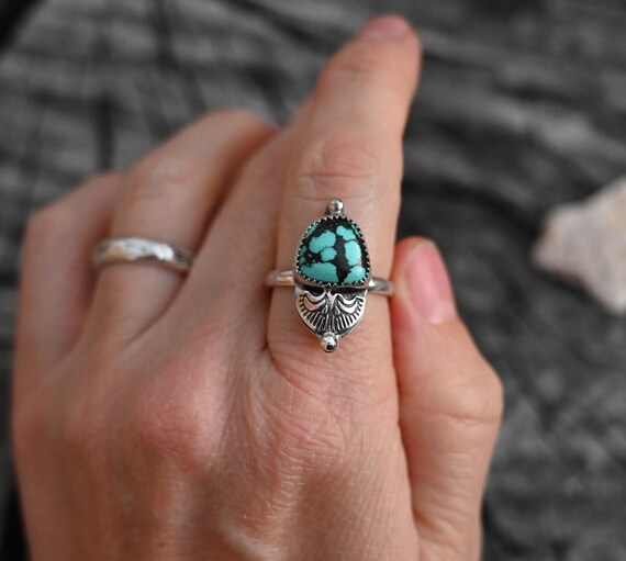SIZE 8 Hubei Turquoise Ring
