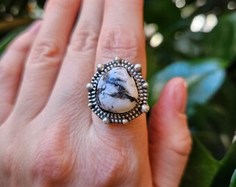 White Buffalo Turquoise Made In Your Size Ring