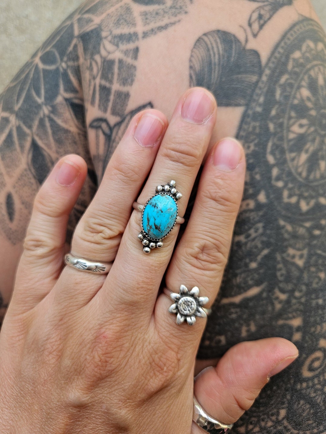 Turquoise Naturelle D'Arizona - Mina Kingman - 112,15 Carats - Pierre Précieuse Brute Polie