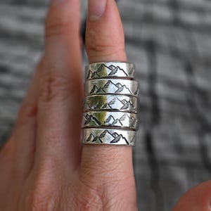 Silver Mountain Range Ring