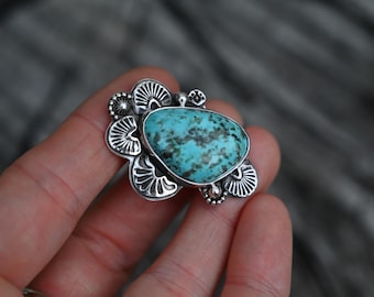 Przypinka do kapelusza Kingman Turquoise