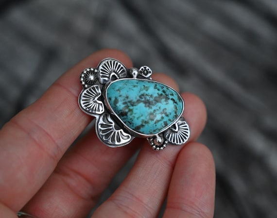 Kingman Turquoise Hat Pin - Etsy Israel
