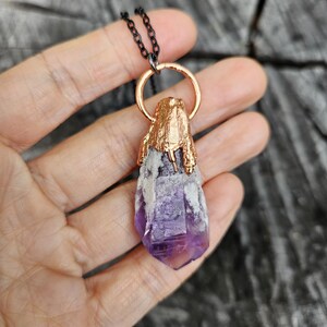 Electroformed Amethyst Pendant