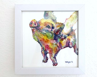 Flying Pig Painting - Modern Farmhouse Decor - Highest Quality Print - Matted, Framed or Print Only -