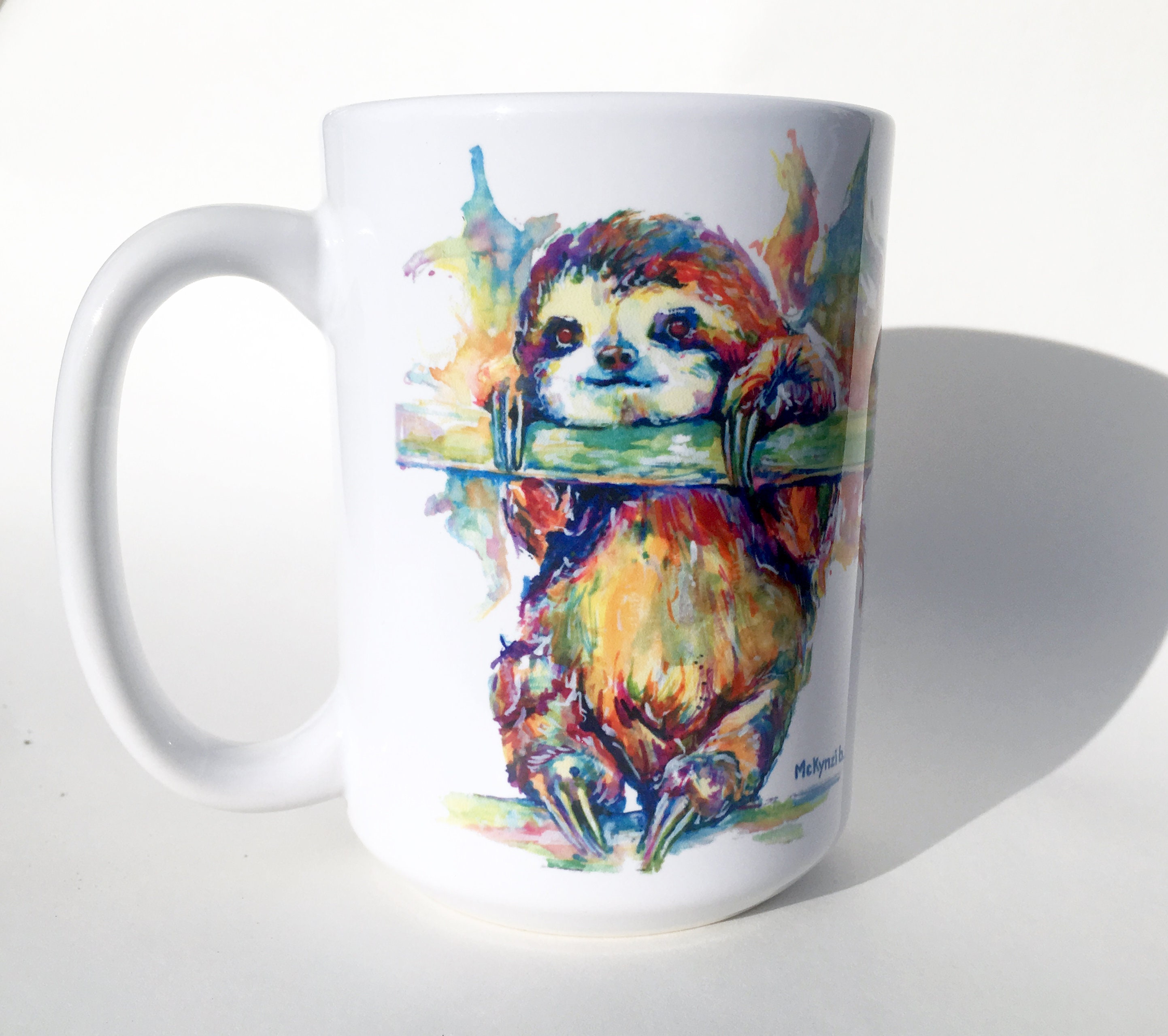 Sloth Mug Artsy Coffee Mug Sloth Lover Gifts For Him Etsy