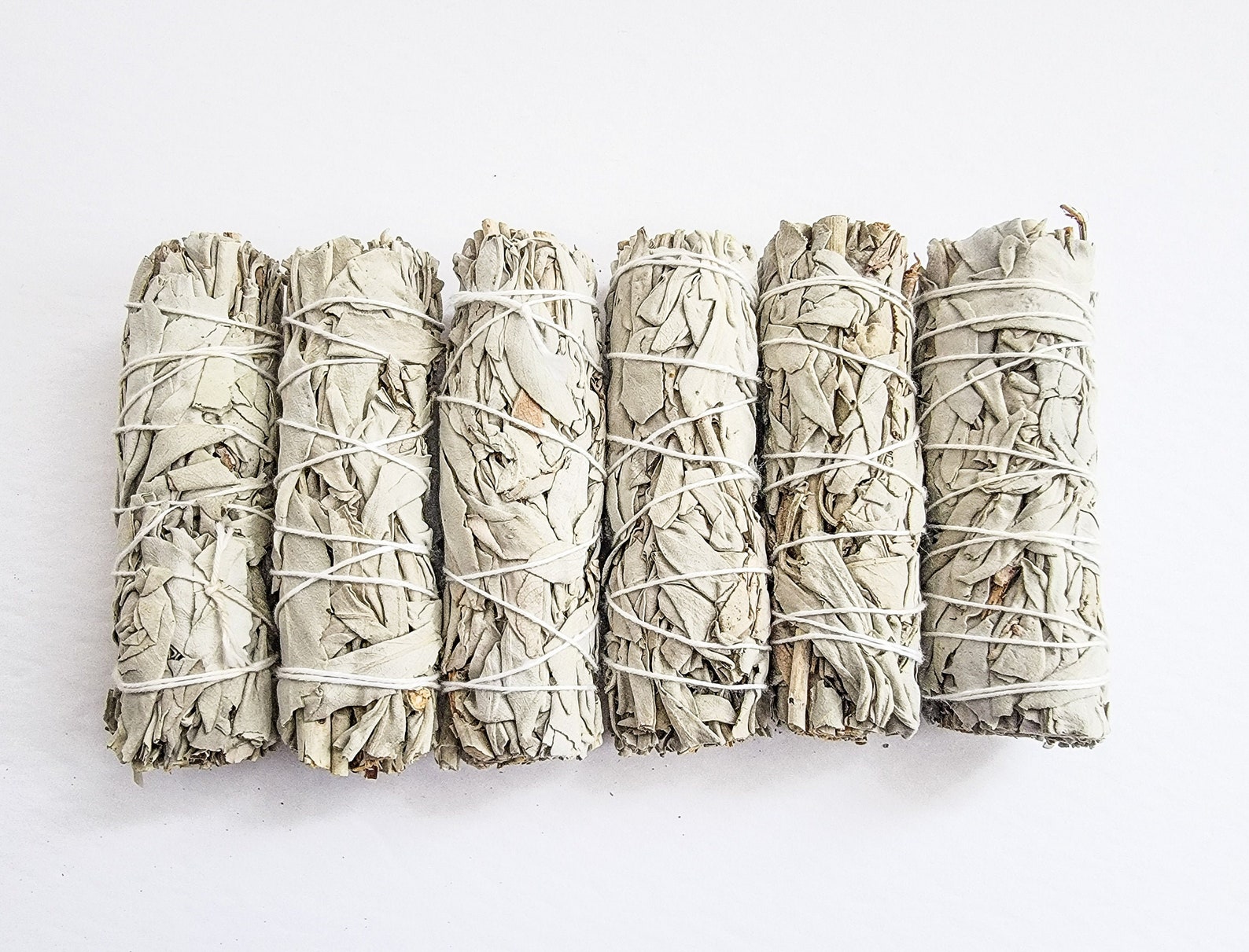 6 Pk California White Sage Smudge Bundles Bulk for Smudging Etsy