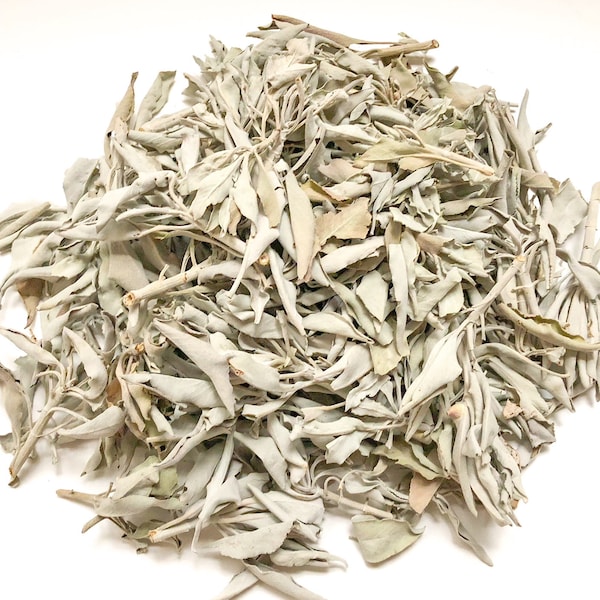 White Sage Leaves Clusters bulk loose Natural Incense ideal for Smudging, House Cleansing, Negativity Clearing, Blessing, Yoga, Meditation