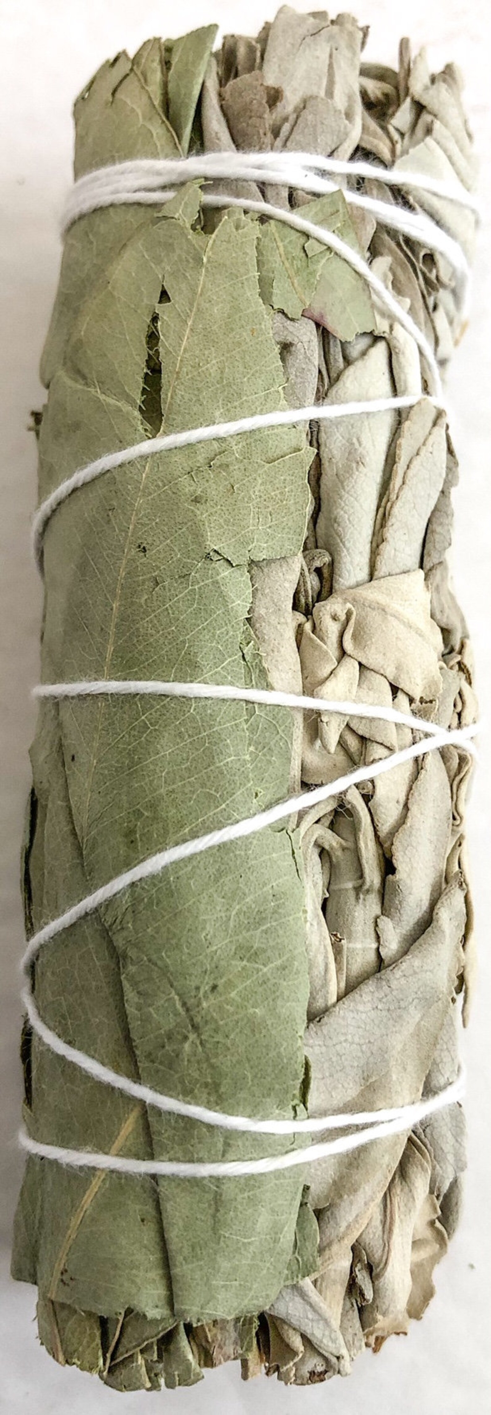 White Sage and Eucalyptus Smudge 4' Stick for Smudging Etsy