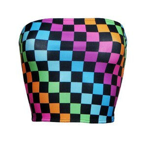 Checkered hotsell boob tube