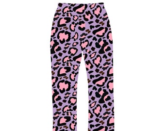 Classic Pink & Purple Animal Print Loungewear Sleepwear Pyjama Bottoms