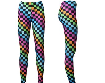 Multicolor Leggings - Etsy UK