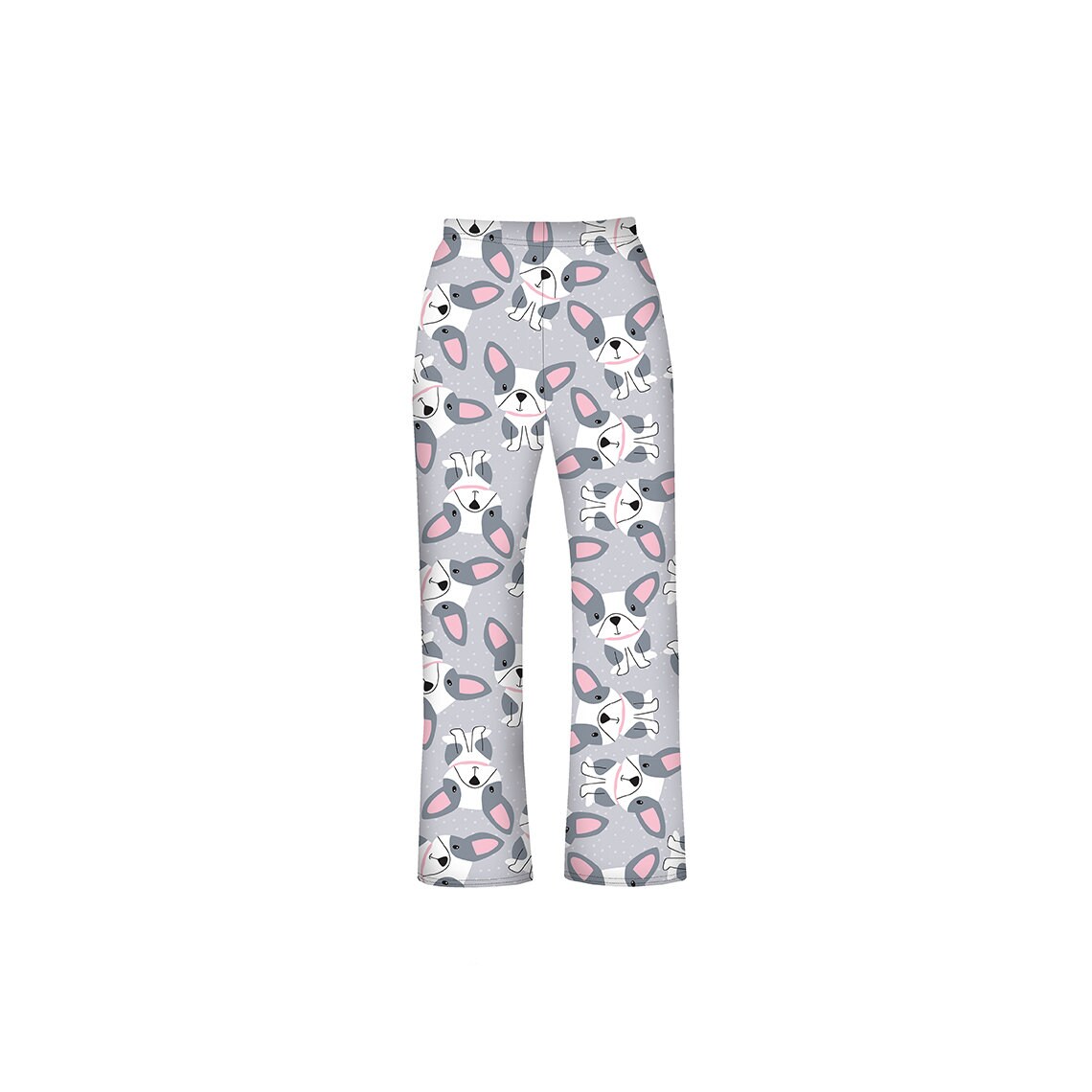 Unisex Cute Dogs French Bulldog Pattern Pets Lover Loungewear