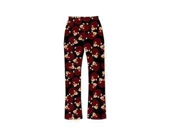 Damen Süße Igel Tier Muster Haustiere Liebhaber Loungewear Schlafanzug Pyjama Bottoms Pj Loungepants