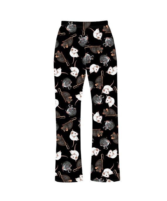 Women's Cute Mouse Rats Mice Pattern Pets Lover Loungewear Sleepwear Pyjama  Bottoms 