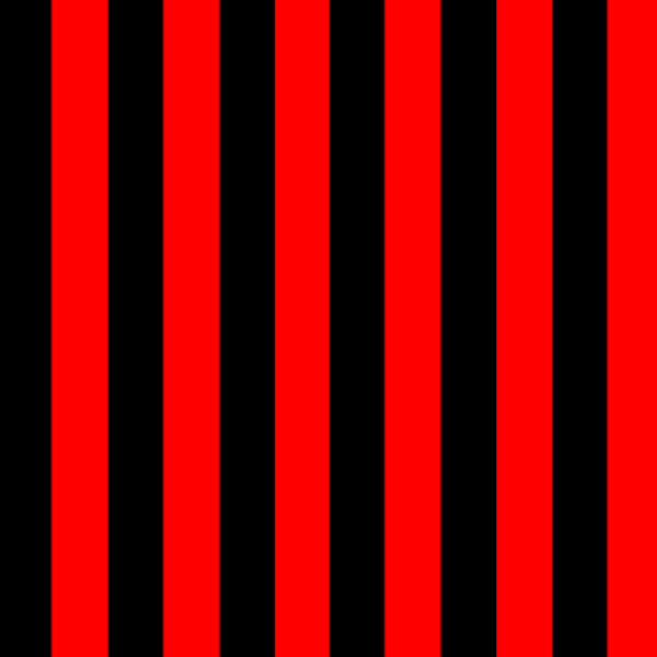 Red & Black Stripes 1 Inch Vertical Stripe Print Stretch Spandex Fabric UK Sewing Apparel Punk