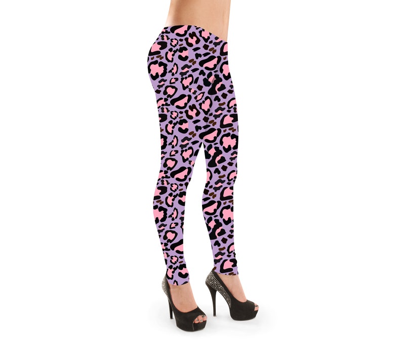 Pink /& Purple Leopard Animal Skin Lycra Print Stretch Spandex Fabric Stunning Dressmaking Dancewear Leotards Leggings