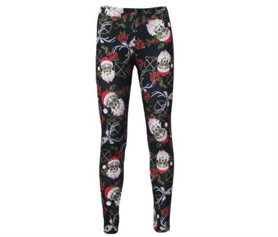 Santa hotsell skull leggings