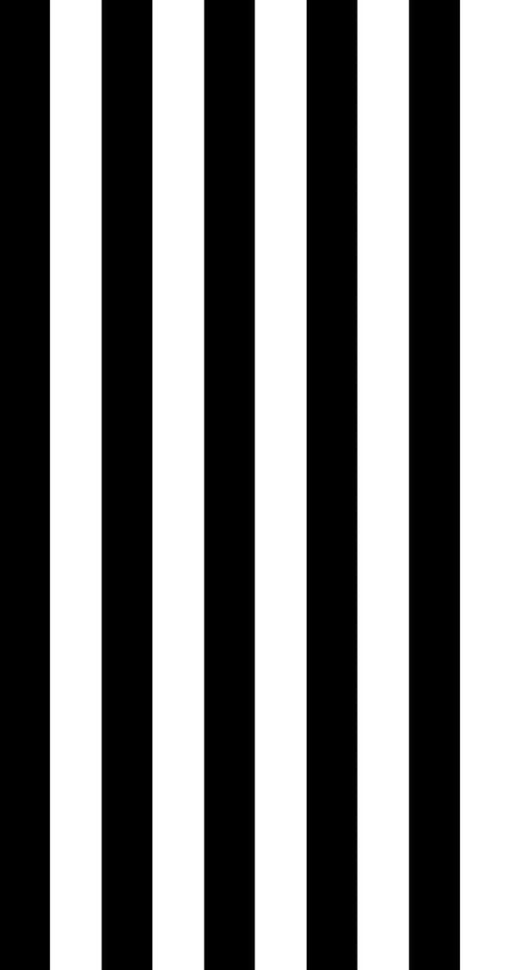 Monochrome Black & White Stripes 1 Inch Vertical Stripe Print Stretch  Spandex Fabric UK Sewing Apparel Punk
