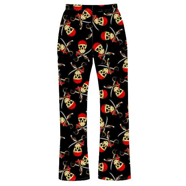 Piraten Schädel Pistolen Schwerter Schädel Print Loungewear Sleepwear Pyjama Bottoms Hose