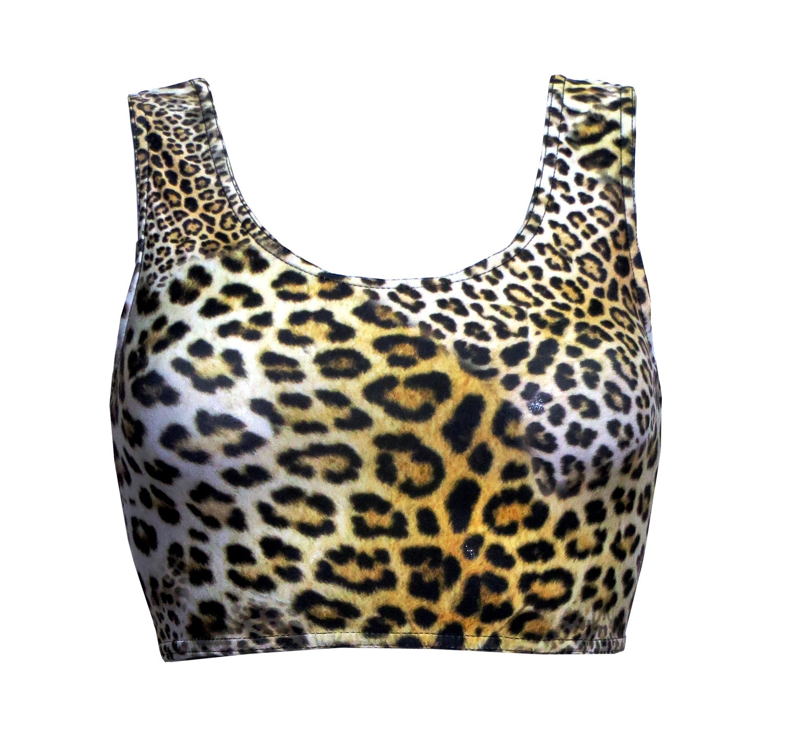 Classic Cheetah Leopard Animal Skin Crop Top High Waist Bikini - Etsy UK