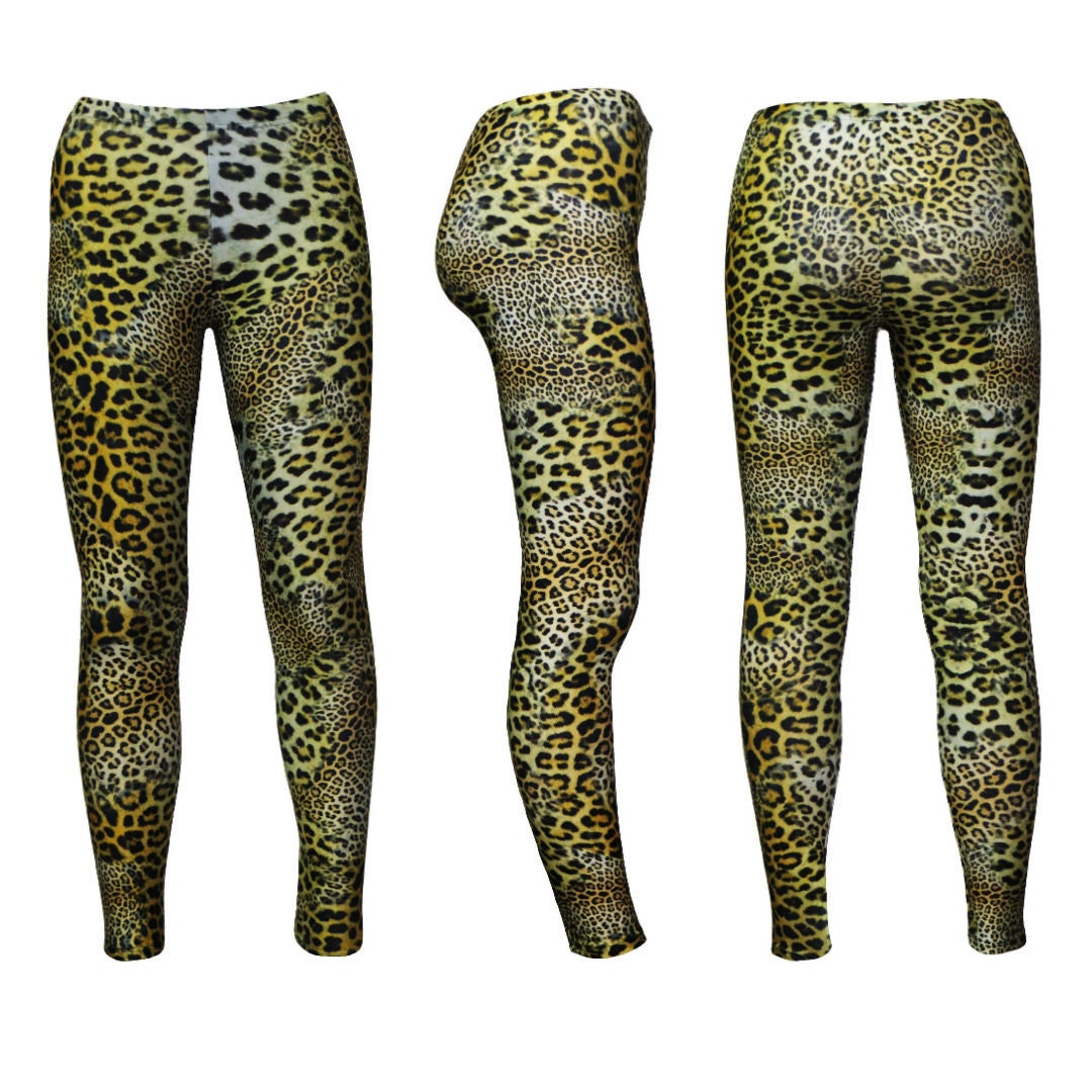 Classic Original Leopard Animal Skin Print Leggings Etsy — free download