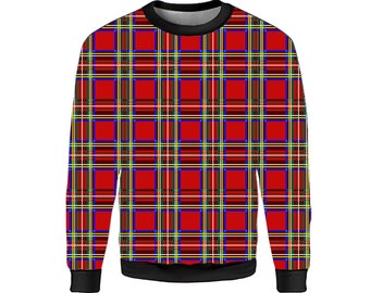 Tartan Sweatshirt - Etsy