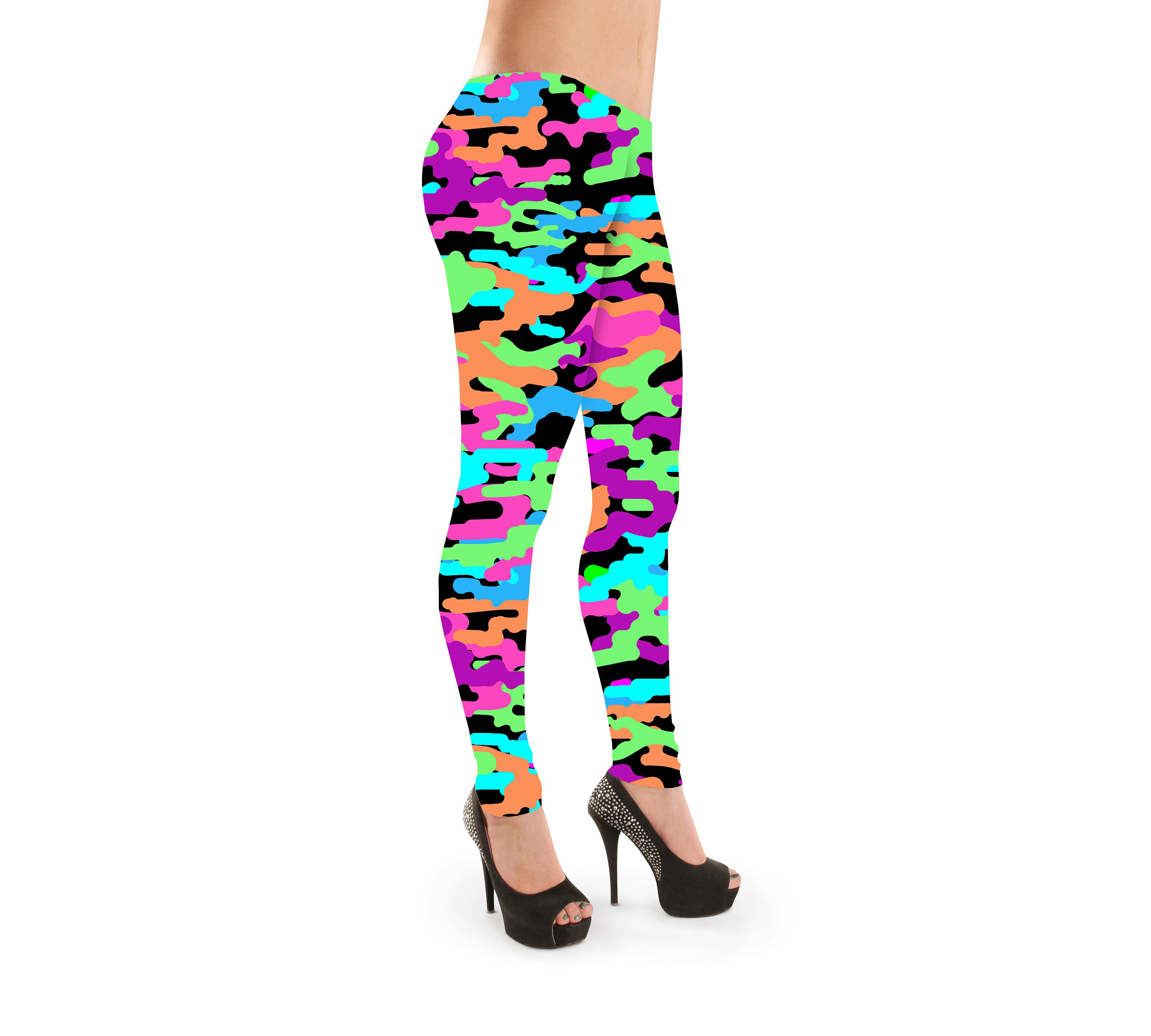 Neon glow in top the dark leggings