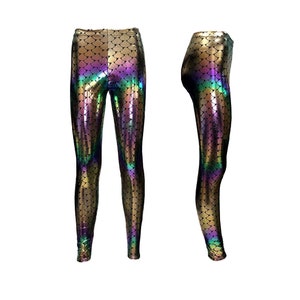 Rainbow Glitter Velour Leggings