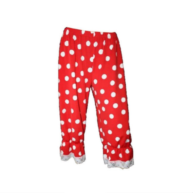 Red And White Polka Dots Minnie Classic Printed Long Bloomers Red And White Polka Dots Minnie Classic Printed Long Bloomers