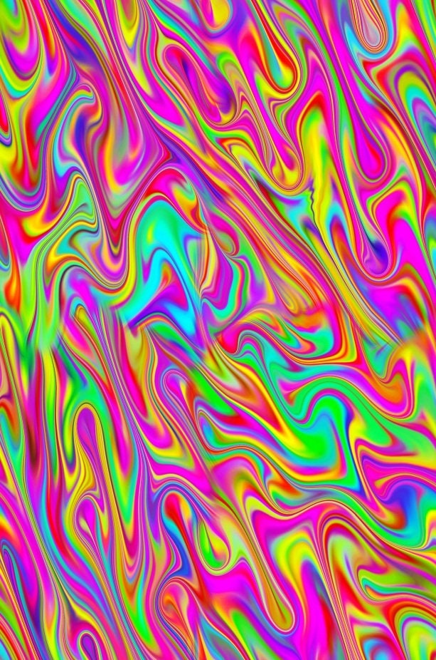 Psychedelic Brightful Marble Swirls Geometric Pattern Stretch Spandex Polyester Fabric Stunning Sewing Dressmaking Festival Apparel - Etsy Denmark