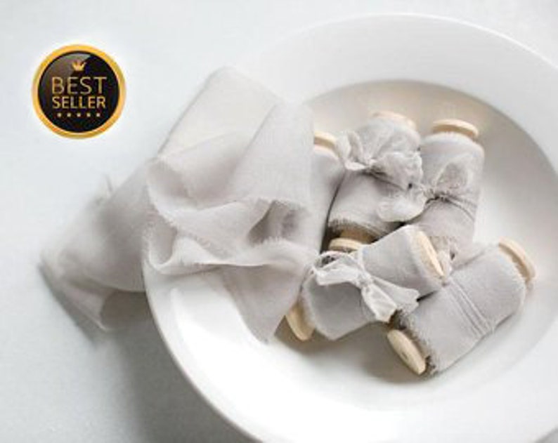 Storm photography styling naturally-dyed hand dyed wedding favours 2 wide bouquet invitations hand dyed gray silk ribbon handmade