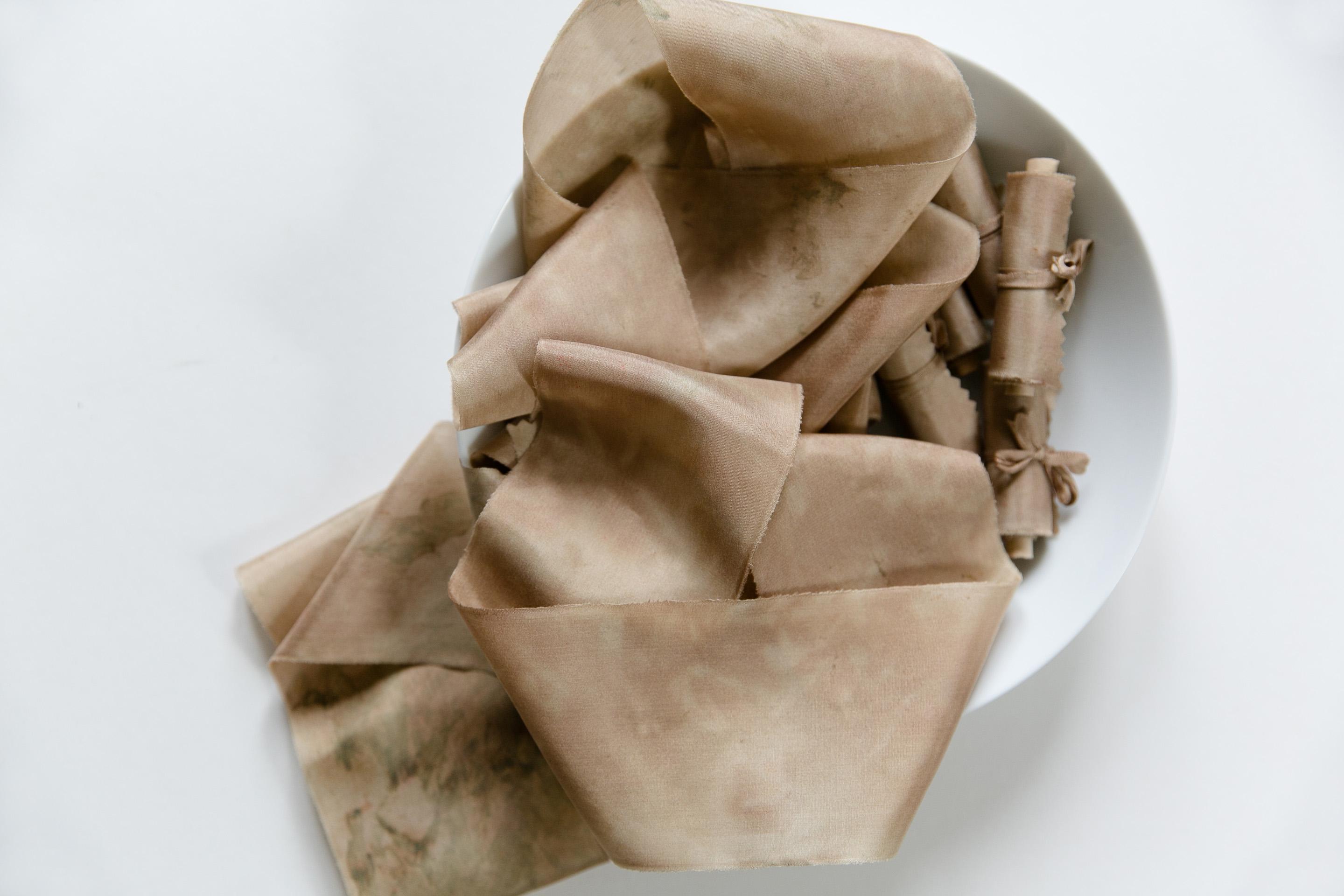 Ruban de soie, ruban de soie teint à la main marbré, rubans de soie, rubans de soie teints à la main, ruban de soie 100 % pure, ruban de mariage