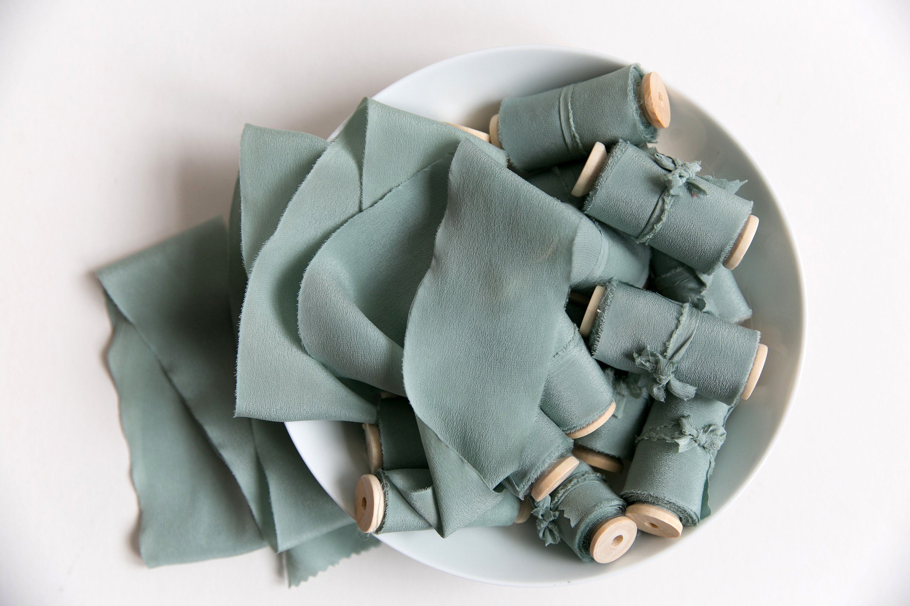 Ruban de soie, ruban de soie teint à la main vert sarcelle, rubans de soie, rubans de soie teints à la main, ruban de soie 100 % pure, ruban de mariag