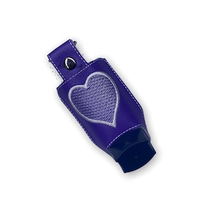 ITH Heart Inhaler Case Keying, 5 x 7 Hoop, Machine Embroidery Design File, Digital Download, Inhaler Holder, Inhaler Case Keyring, Ma