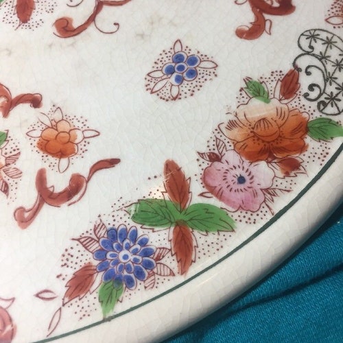 Antique 1921-1940 Imari Ware Japanese shops Pie Cake Plate Serving Spatula Japan 12''