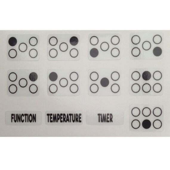 Cooker Oven Stove Range Hob Stickers Symbols Replacement Labels Knob