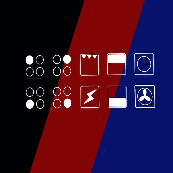 Cooker Oven Stove Range Hob Stickers Symbols Replacement Labels Knob