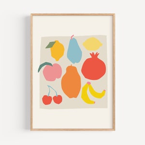 Tutti Frutti Art Print, Matisse Style, Nursery Decor