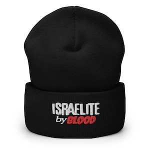 Israelite by Blood, Hebrew Israelite, Israelite Beanie, Hebrew Beanie, Hebrew Israelite Cap, Hebrew Israelite Hat, Israelite Clothing