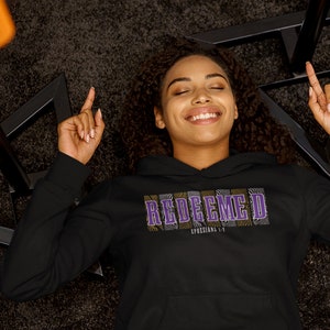 Redeemed, Ephesians 1 7, Hebrew Israelite Clothing, Unisex Hoodie, Men, Women, Lion Judah, 12 Tribes Israel, Yahshua, True Jews, Gift