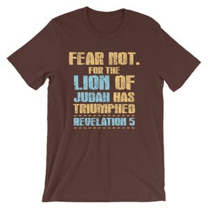 Fear Not T-Shirt, Hebrew Israelite, Israelite Clothing, Hebrew Clothes, Judah, Israelites, Israel, 12 Tribes Israel, Yahshua, Torah, Garment