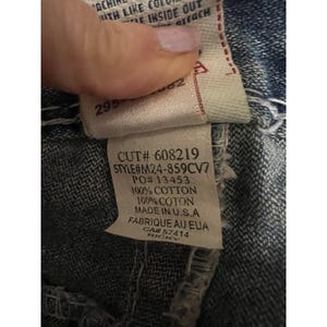 True Religion Ricky Super T 36 Jeans Thick Stitches Made In USA RARE Vintage image 6