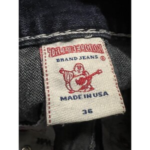 True Religion Ricky Super T-36 Thick Stitches Jeans Made In USA RARE Vintage image 5
