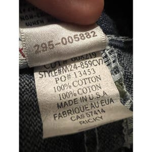 True Religion Ricky Super T-36 Thick Stitches Jeans Made In USA RARE Vintage image 4