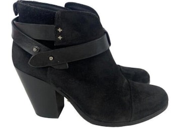 Rag & Bone Harrow Black suede ankle bootie 36 365