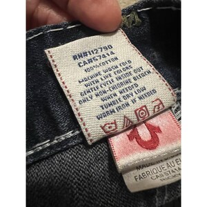 True Religion Ricky Super T-36 Thick Stitches Jeans Made In USA RARE Vintage image 7