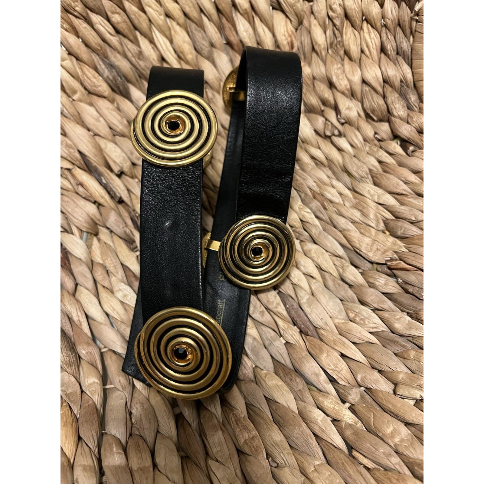 Vintage Accessocraft Nyc Gold Medallion Belt 70 display picture 3
